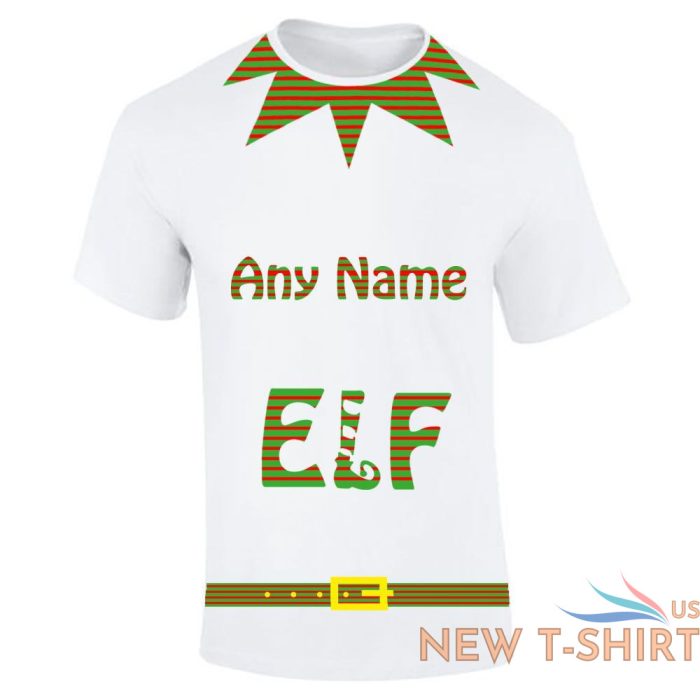 mens any name elf family stripe print t shirt boys short sleeve top xmas cotton 1.jpg