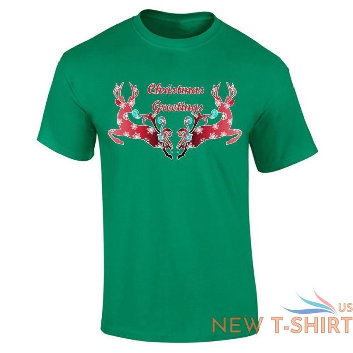 mens boys christmas greetings print t shirt reindeer party gift tees 0.jpg