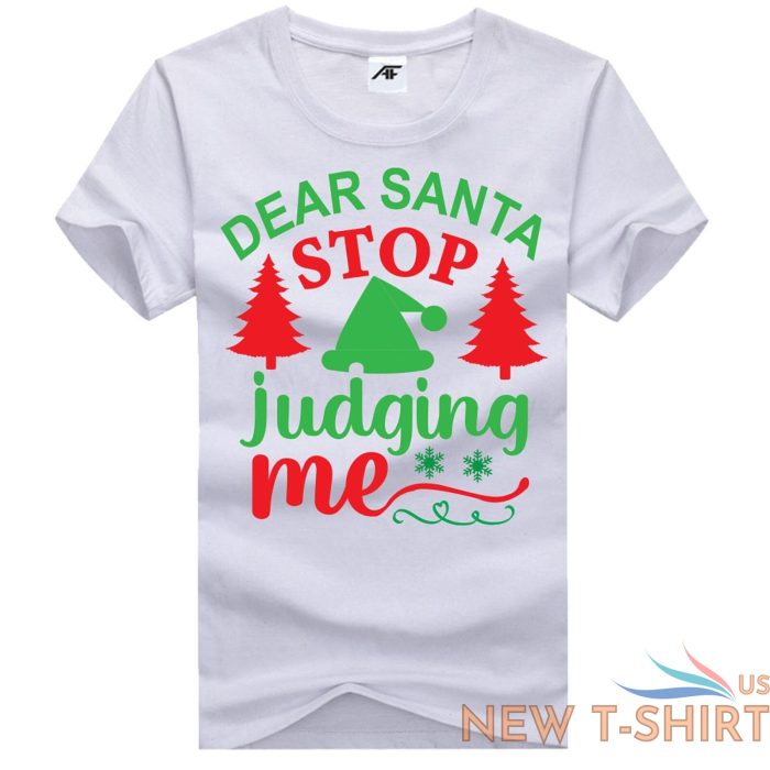 mens boys dear santa stop judging me printed t shirt short sleeve xmas top tees 0.jpg