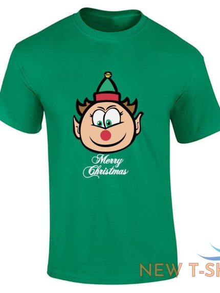 mens boys printed chrimbo elf print merry christmas crew neck party t shirt 0.jpg