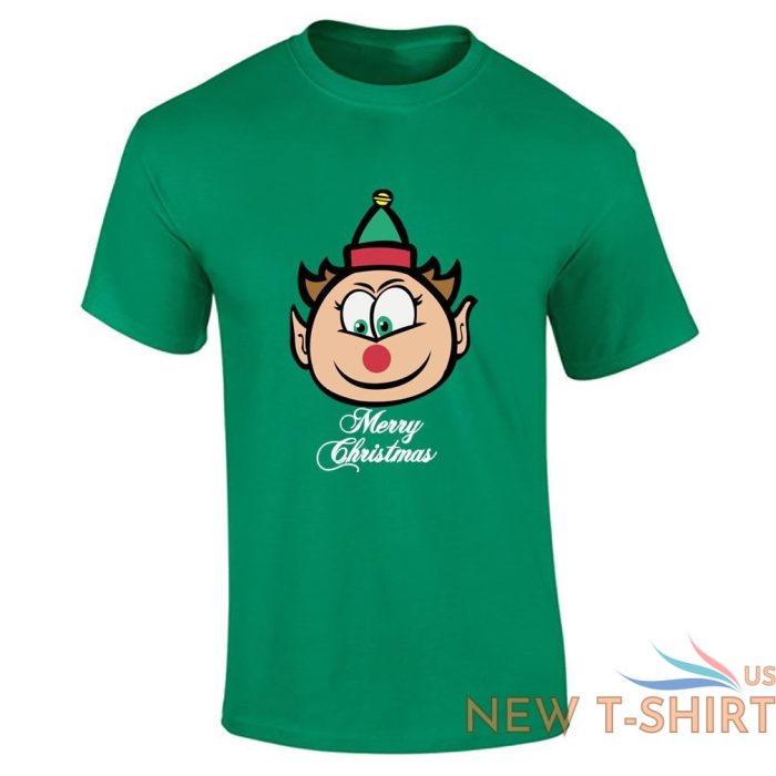 mens boys printed chrimbo elf print merry christmas crew neck party t shirt 2.jpg