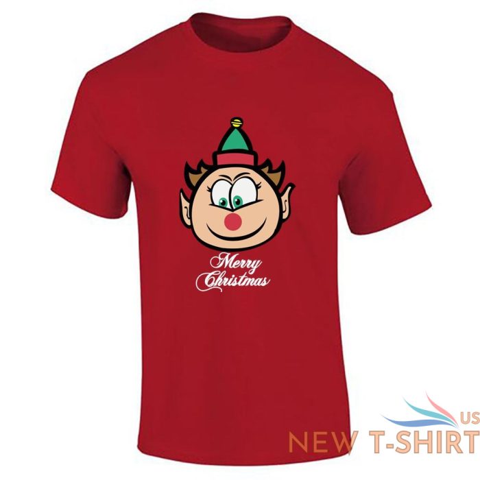 mens boys printed chrimbo elf print merry christmas crew neck party t shirt 3.jpg