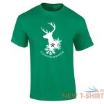 mens boys printed deer christmas greeting xmas print crew neck t shirt 1.jpg