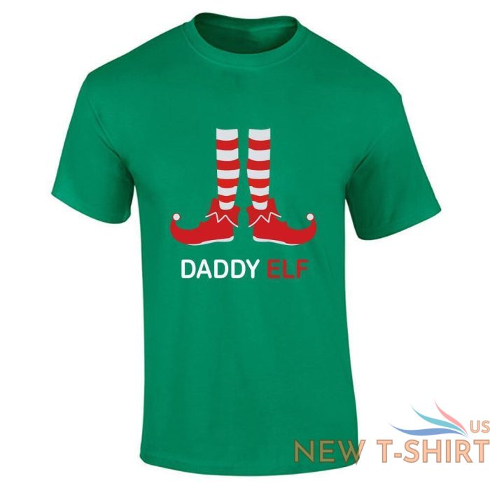 mens boys printed t shirt christmas daddy elf printed short sleeve top tees 0.jpg