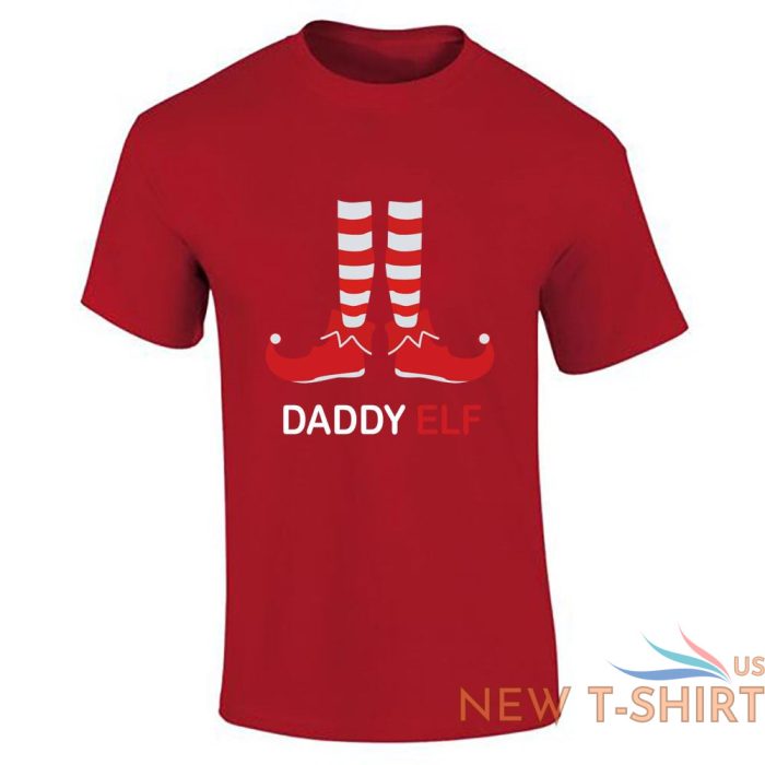 mens boys printed t shirt christmas daddy elf printed short sleeve top tees 3.jpg