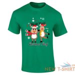 mens boys printed t shirt reindeer dance xmas party print t shirt 0.jpg