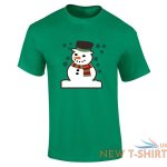 mens boys printed t shirt snowman print christmas crew neck gift t shirt 1.jpg