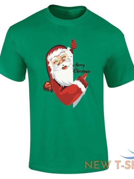 mens boys printed top tees santa saying merry christmas print gift t shirt 0.jpg