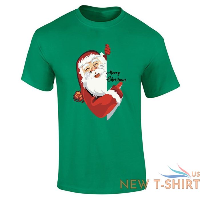 mens boys printed top tees santa saying merry christmas print gift t shirt 1.jpg