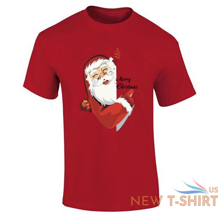 mens boys printed top tees santa saying merry christmas print gift t shirt 2.jpg