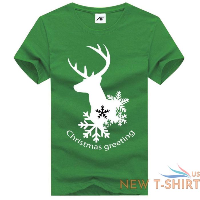 mens boys snowflakes christmas print t shirt short sleeve xmas party top tees 0.jpg