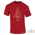 mens christmas multi stars tree print t shirt boys crew neck xmas tees 0.jpg