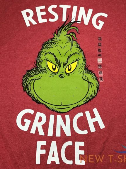 mens christmas t shirt size 2xl resting grinch face celebrate together new 0.jpg