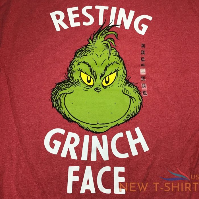 mens christmas t shirt size 2xl resting grinch face celebrate together new 0.jpg