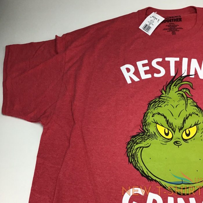 mens christmas t shirt size 2xl resting grinch face celebrate together new 6.jpg