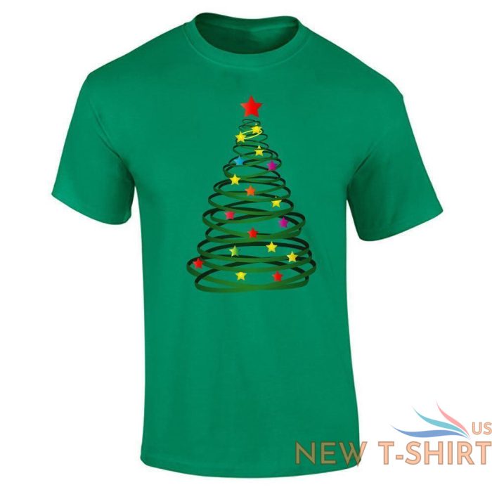 mens christmas tree stars print boys crew neck novelty gift top tees 0.jpg