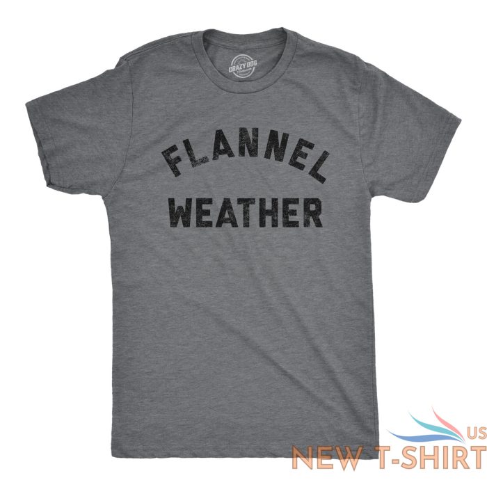 mens flannel weather tshirt funny sarcastic winter fall autumn graphic tee for 0.jpg