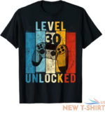 mens level 30 unlocked video gamer 30 year old 30th birthday gift t shirt 0.png