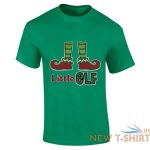 mens little elf christmas print t shirt boys short sleeve crew neck top tees 0.jpg