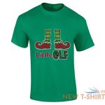 mens little elf christmas print t shirt boys short sleeve crew neck top tees 2.jpg