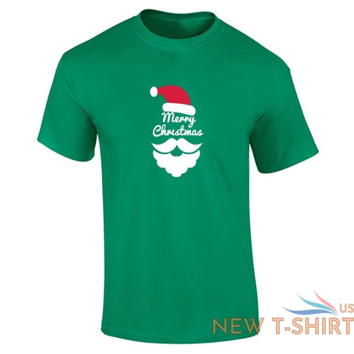 mens merry christmas santa face printed t shirt xmas party top tees 2.jpg