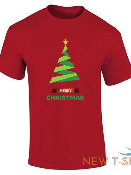 mens merry christmas tree printed t shirt short sleeve party top tees 0.jpg