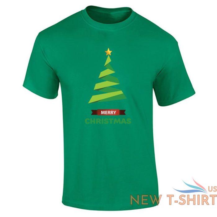 mens merry christmas tree printed t shirt short sleeve party top tees 2.jpg
