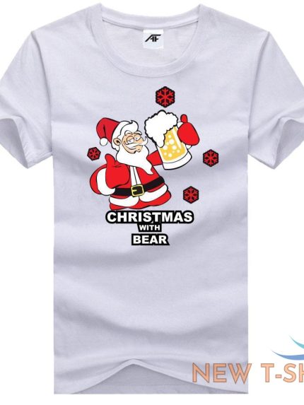 mens oh deer print t shirt boys kids christmas with bear short sleeve top tees 0.jpg