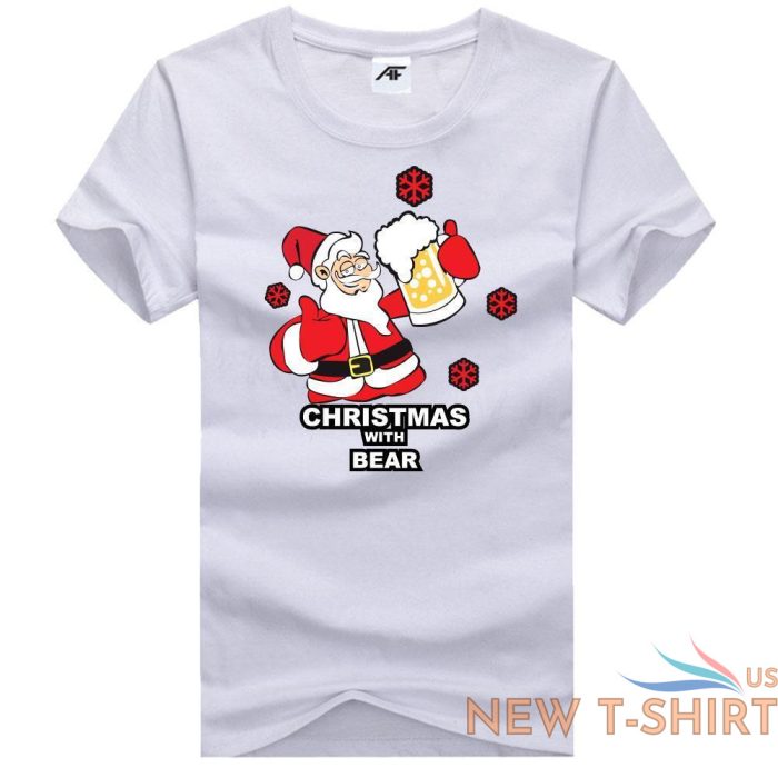 mens oh deer print t shirt boys kids christmas with bear short sleeve top tees 0.jpg