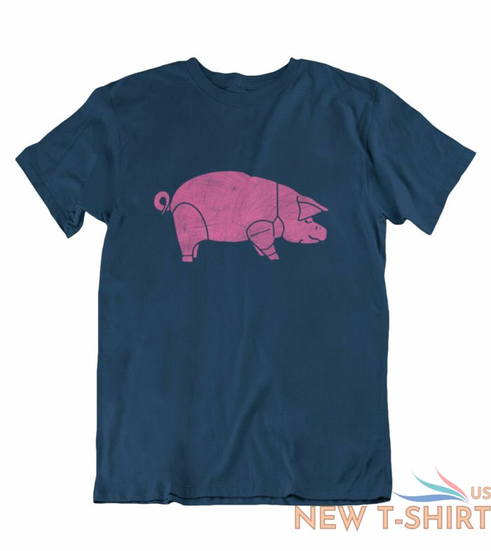 mens organic cotton t shirt pig music as worn by dave gilmour pink floyd rock 0.jpg
