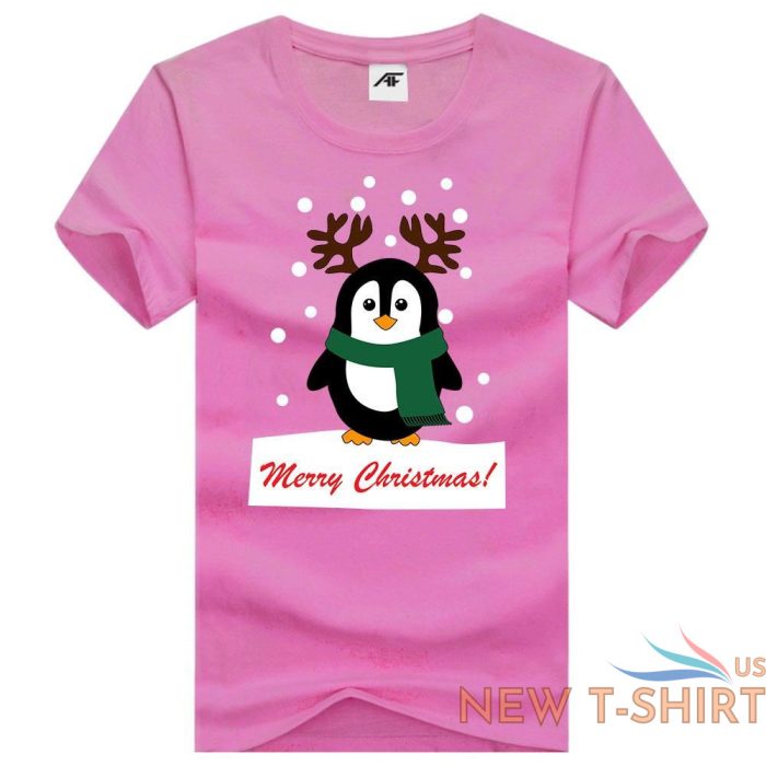 mens penguin printed t shirt 100 cotton boys christmas party top tees 3.jpg