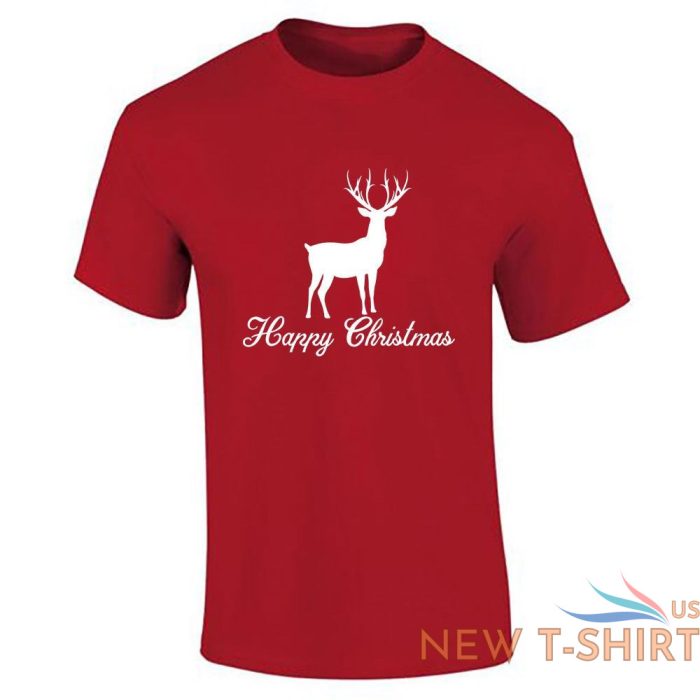 mens reindeer happy christmas print t shirt top boys novelty xmas top tees 3.jpg