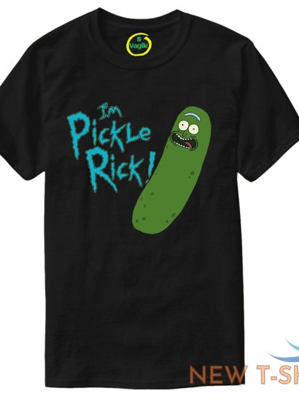 mens rick and morty i m pickle rick black t shirt unisex crew neck tv show tee 1.jpg