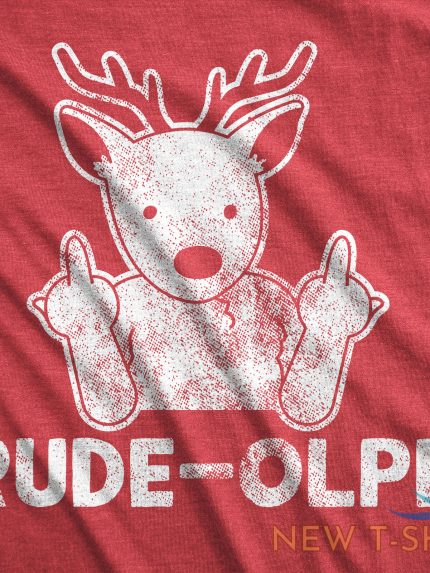 mens rude olph tshirt funny christmas rudolph the reindeer middle finger tee 1.jpg