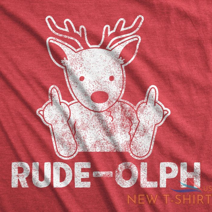 mens rude olph tshirt funny christmas rudolph the reindeer middle finger tee 1.jpg