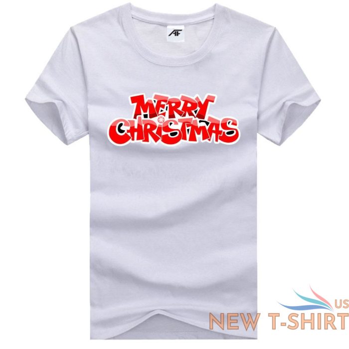 mens santa rudolph print t shirt top boys christmas festival gift cotton shirt 4.jpg