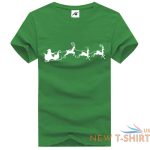 mens santa sleigh reindeer print t shirt top boys christmas crew neck xmas shirt 1.jpg