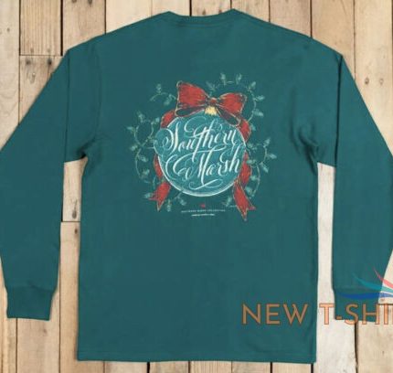 mens southern marsh long sleeve t shirt new size large green christmas 42 msrp 1.jpg