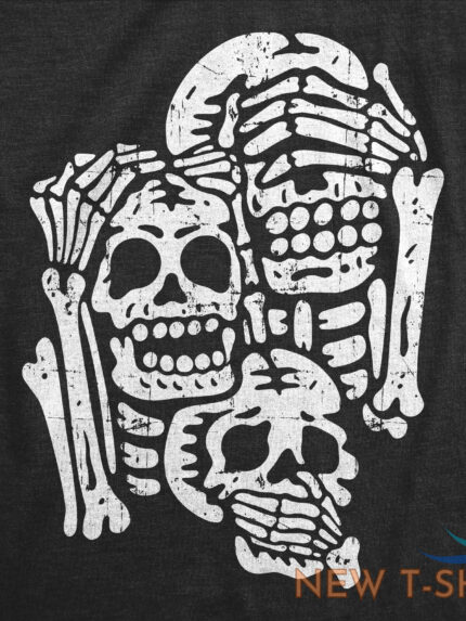 mens three wise skeletons t shirt funny spooky halloween party joke tee for guys 1.jpg