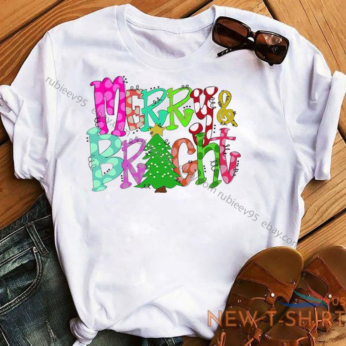 merry and bright funny cute christmas tree costume graphic unisex t shirt 5.jpg