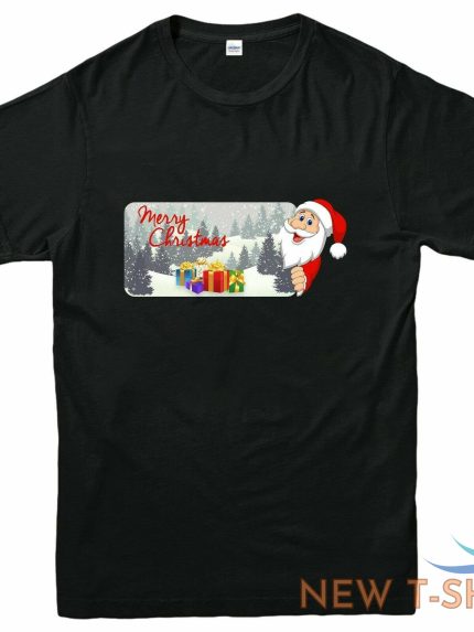 merry christmas banner t shirt xmas present gift santa claus printed tee shirt 0.jpg