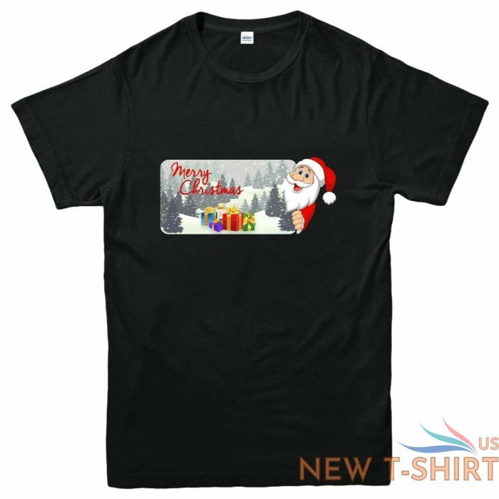 merry christmas banner t shirt xmas present gift santa claus printed tee shirt 0.jpg