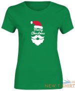 merry christmas print santa face t shirt women girls short sleeve top cotton tee 2.jpg