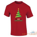 merry christmas print tree t shirt boys short sleeve top cotton tee mens xmas 2.jpg