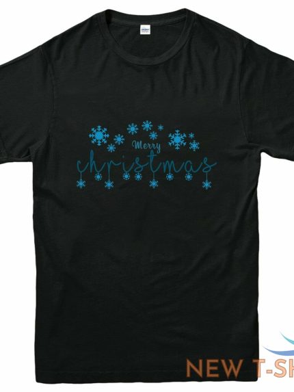 merry christmas snowflakes t shirt xmas theme winter vacation christmas tees 0.jpg