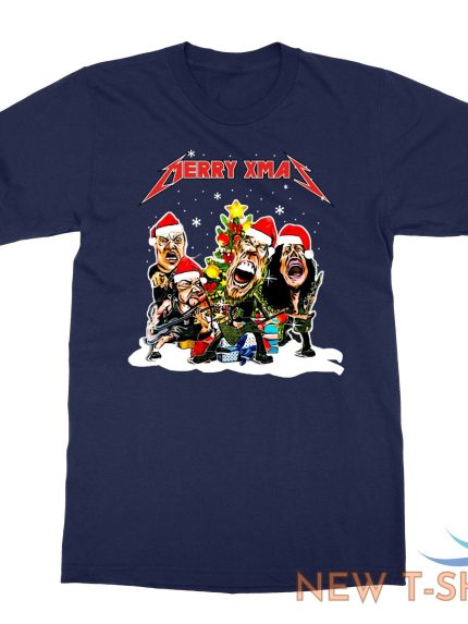 merry xmas metallica parody christmas gifts for rock fans men s t shirt 0.jpg