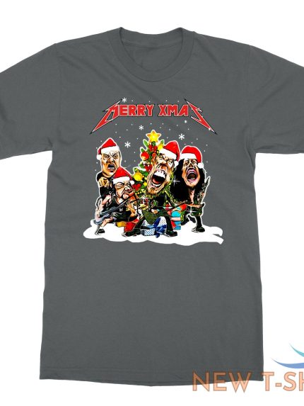 merry xmas metallica parody christmas gifts for rock fans men s t shirt 1.jpg