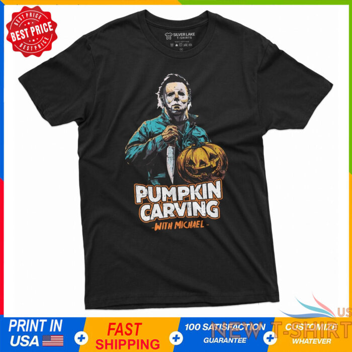 michael myers halloween shirt horror movie t shirt serial killer tee pumpkin tee 0.jpg