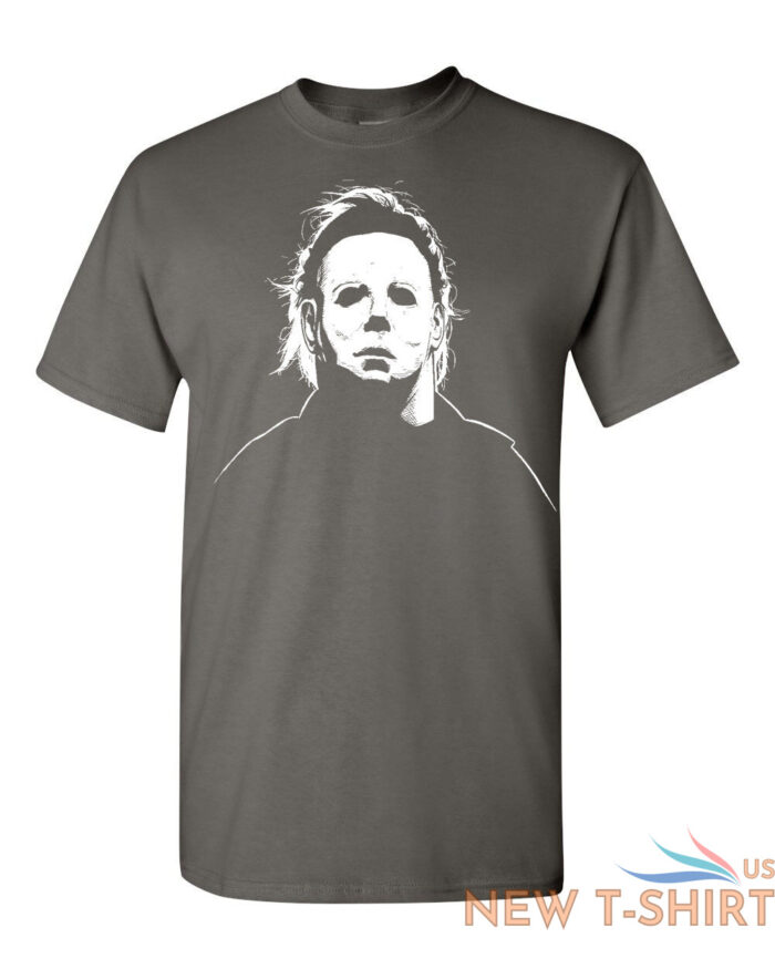 michael myers mask halloween trick or treat funny men s tee shirt 1262 2.jpg