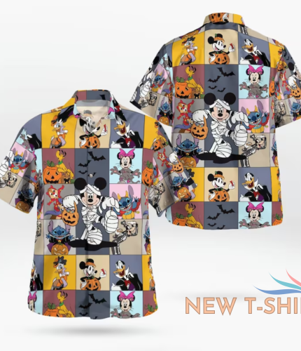 mickey and friends ghost spooky season halloween is coming hawaiian shirt 1.png